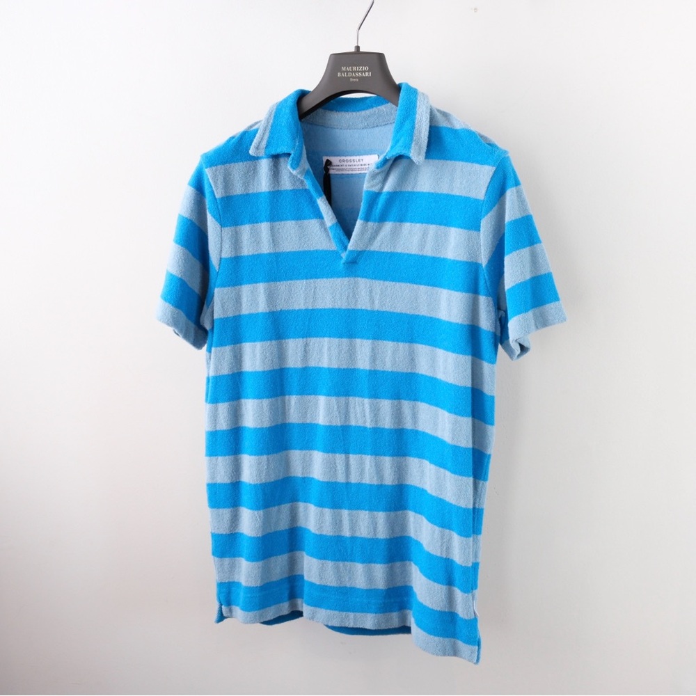 Crossley Striped Short Sleeve Terrycloth Shirt